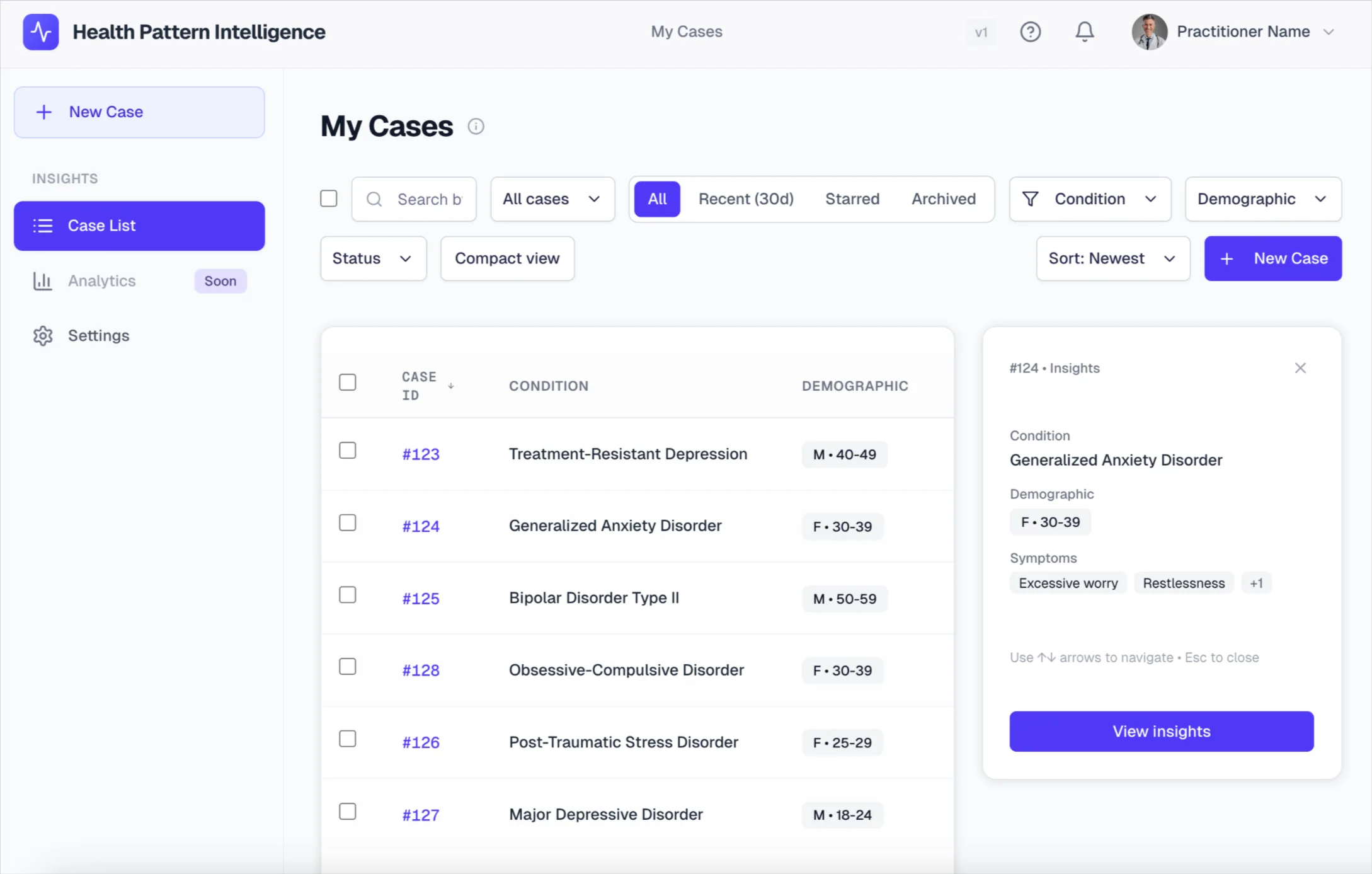 CDSS — AI-assisted clinical decision support interface