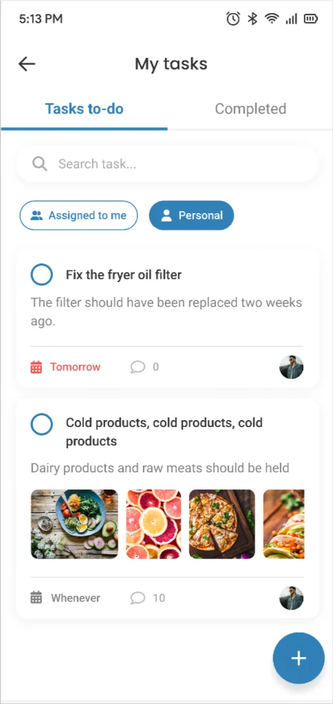 Chainformation app screen