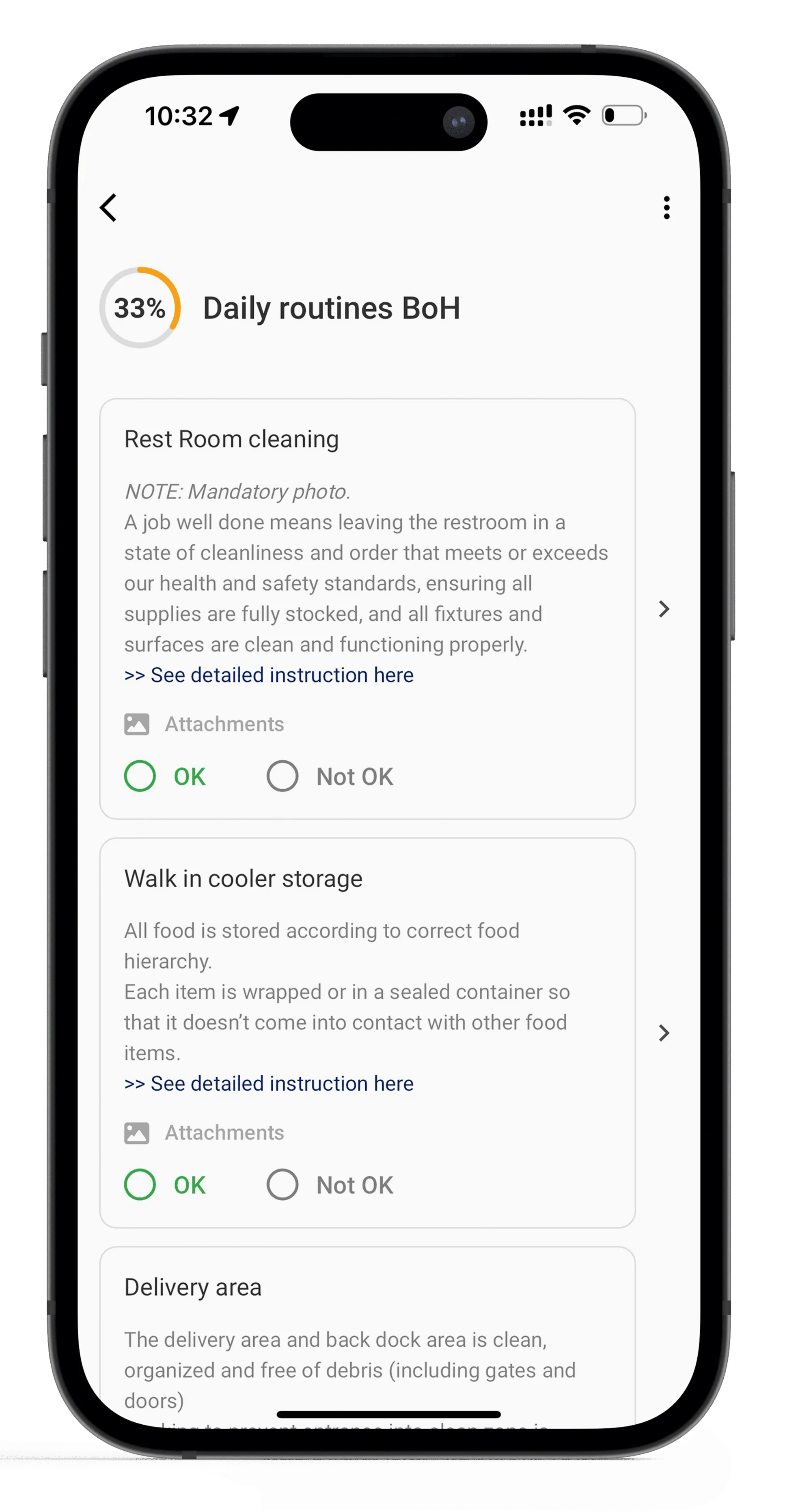 Chainformation app — final feature screens