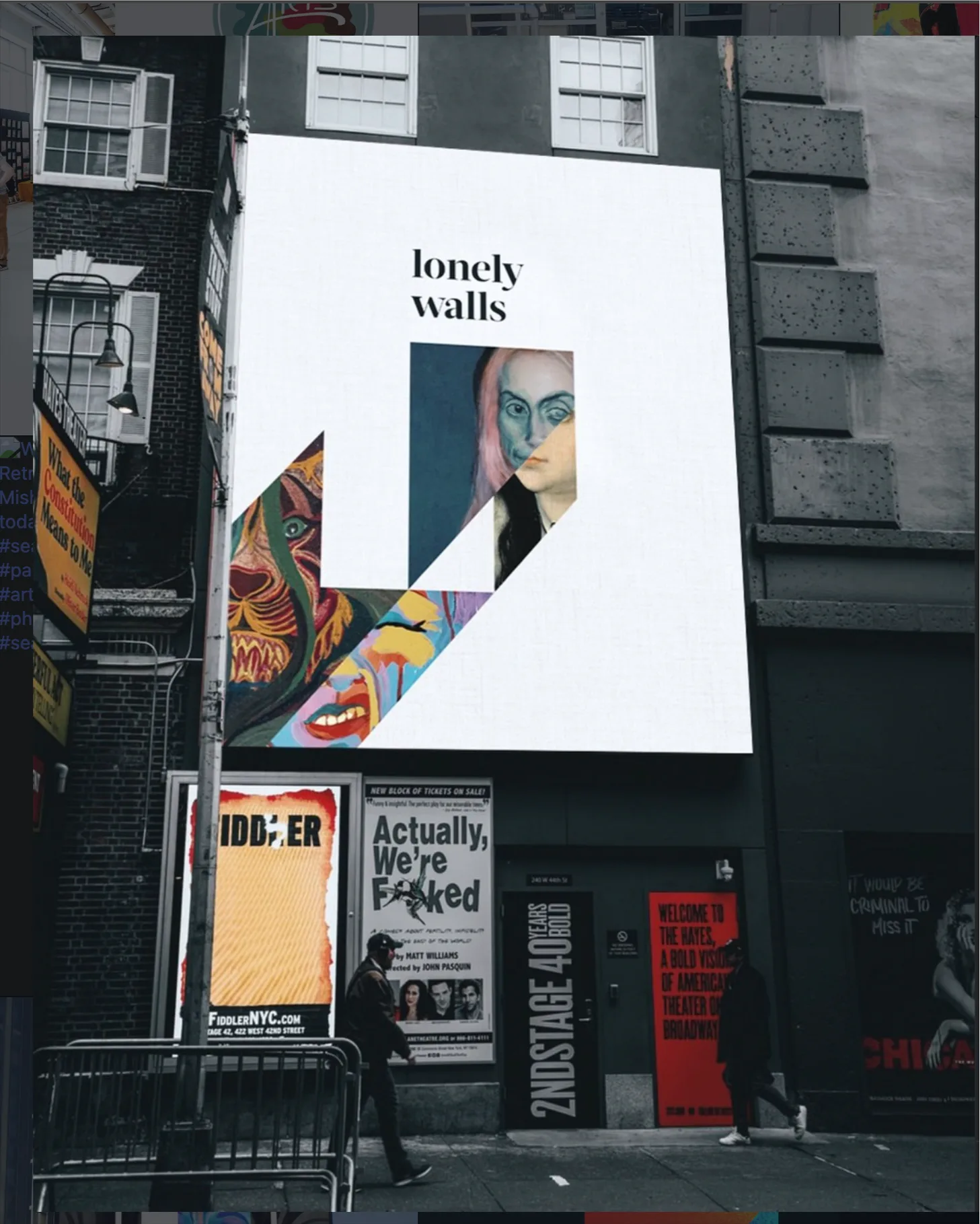 Lonely Walls — art in a real venue space