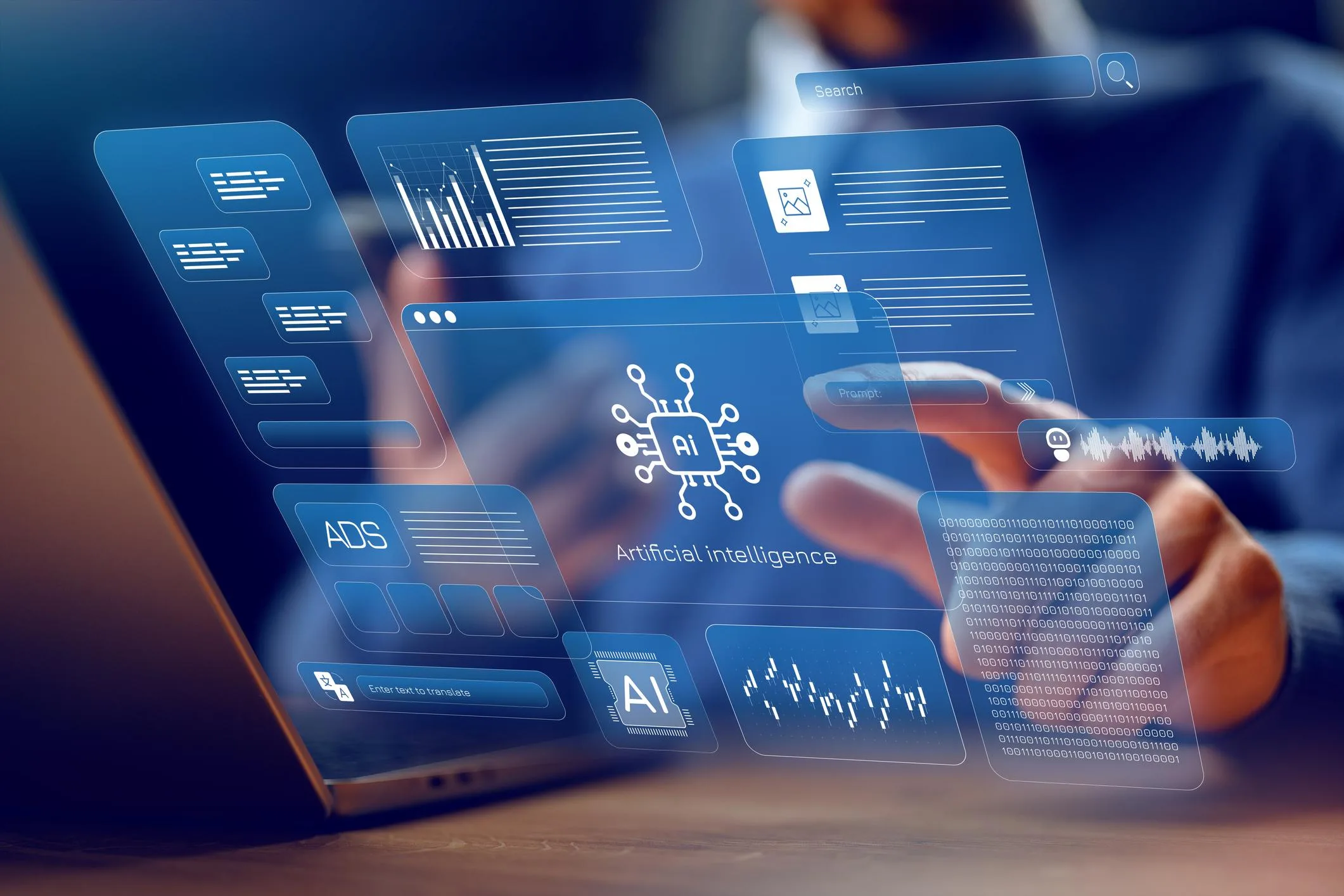 Enterprise AI integration illustration